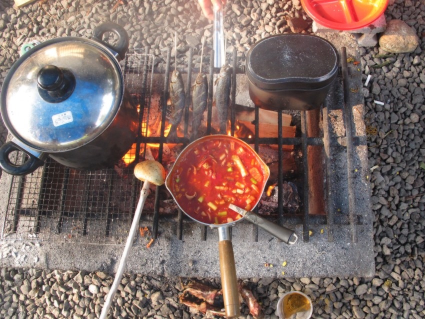 ミネストローネ　家庭の味だけど野外でも人気